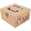 wedding birthday packaging design kraft cheese moon take away cake box kraft paper box with window