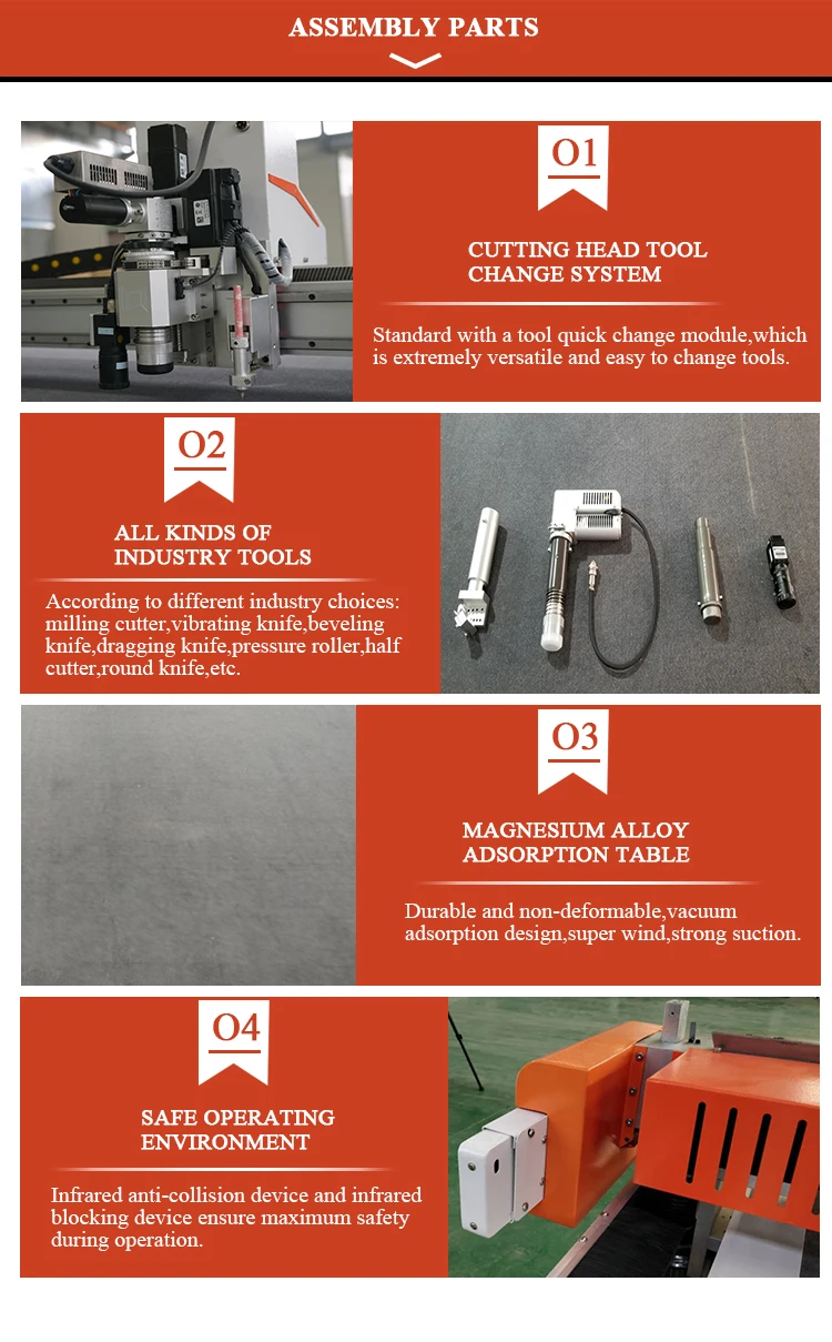 2500*1600mm cnc full and half vibrating knife cutting cnc foam cloth cutting machine price india