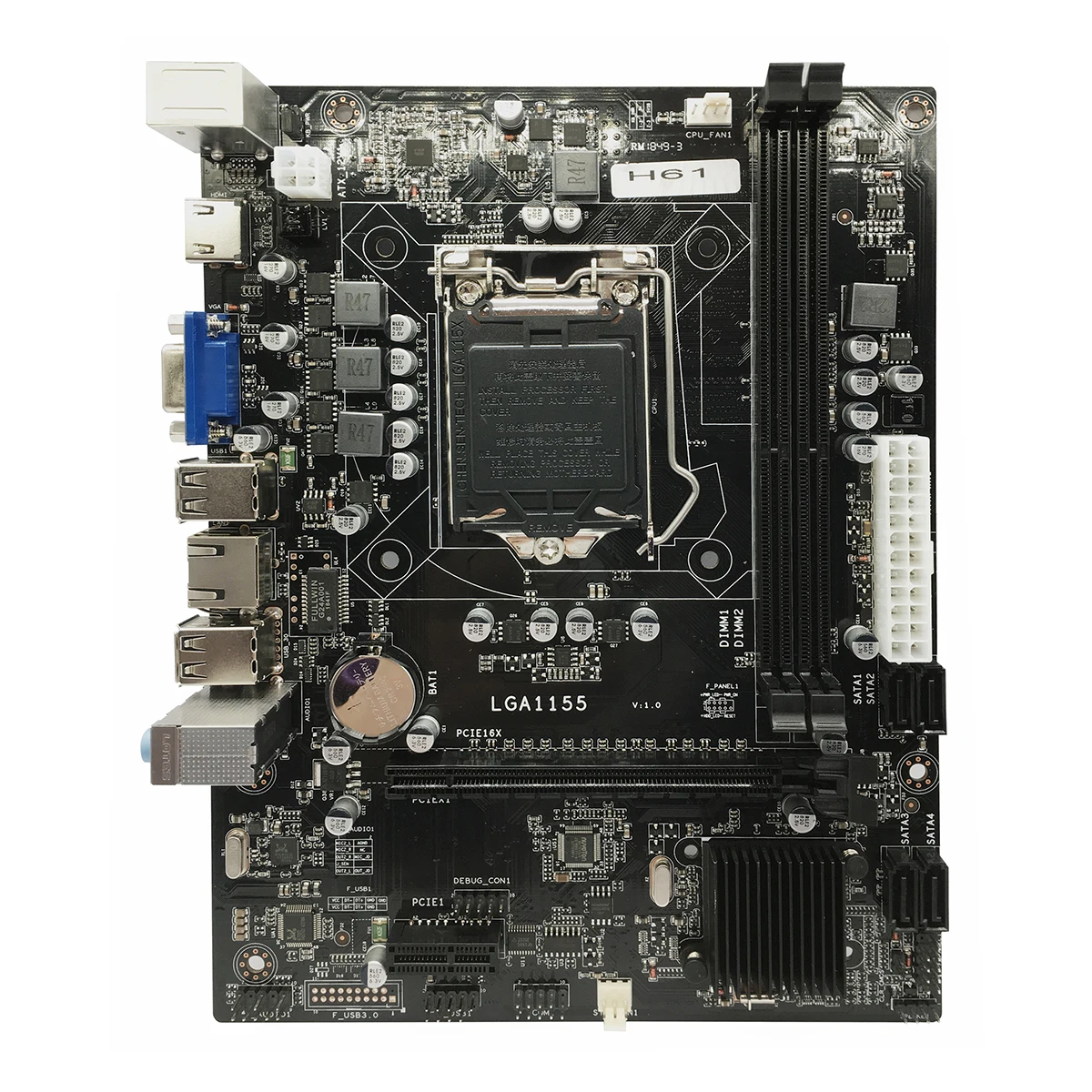 Intel Best Selling Pc H61 Motherboard With Socket Lga 1155 Dual Ddr3 ...