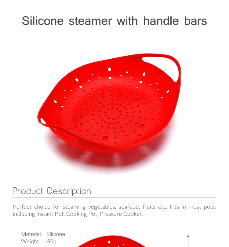 High Quality Steamer Basket Food Silicone Steamer With Handle Bar Buy Silicone Steamer,Food