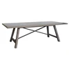High quality metal top rectangular wood 8 seater oak dining room table new model