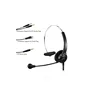 Radiation proof Call center Head phone with 3.5mm,QD cord,RJ45,DC,USB plug optional