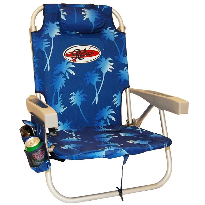 Sunset Portable Beach Chair Storage Pouch Backpack Cooler Chair With ...