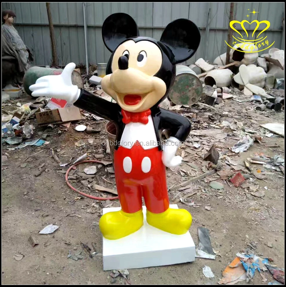 Fashion Electroplating Mickey Mouse Action Figure Simple Modern