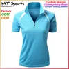 Sport Tops for women 2016 tennis clothes dry fit polo shirt cotton with zipper