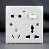 Middle east and yemen matket 1gang 8Hole universal switch socket