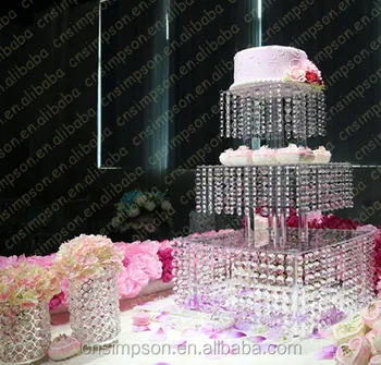elegant square 3 tiers