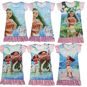 Moana Dress Children Clothing Summer Dresses Girls Baby Pajamas