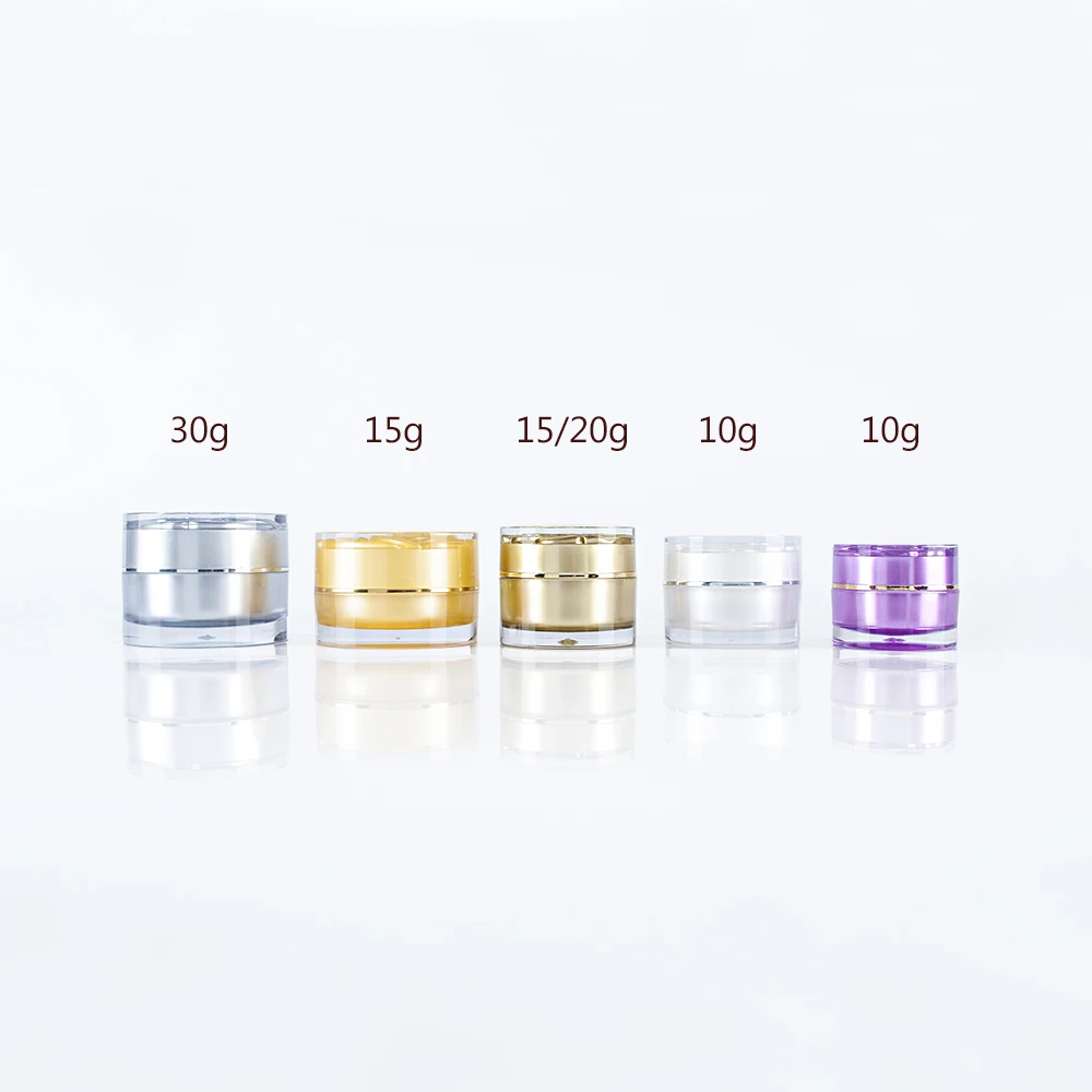 10g 15g 20g 30g rose shape cap double wall cream cosmetic round jar