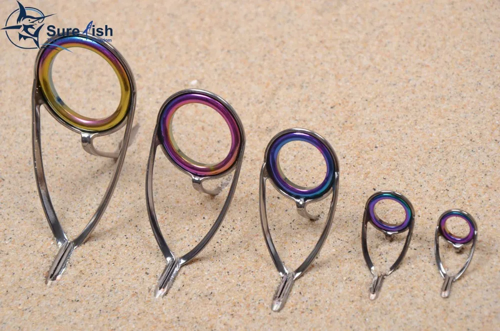 Wholesale Rainbow Insert Sic Ring Fishing Rod Guide Buy Fishing Rod