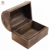 Solid Pine Rustic Wooden Keepsake Gift Box with Carvings