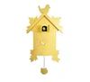 Cuckoo Cartoon Bird MDF Wooden Decorative Large Wall Clock Yellow