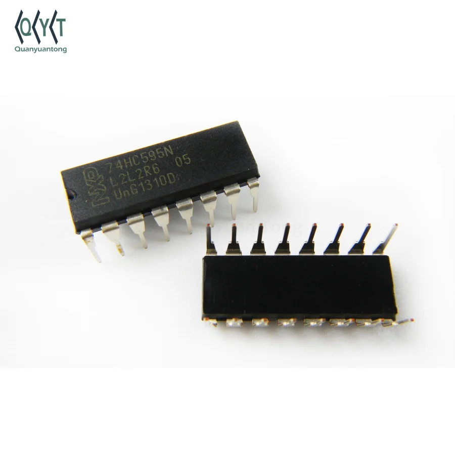 10X 74HC595 74HC595N SN74HC595N Integrated Circuit IC DIP-16`S*EC AE