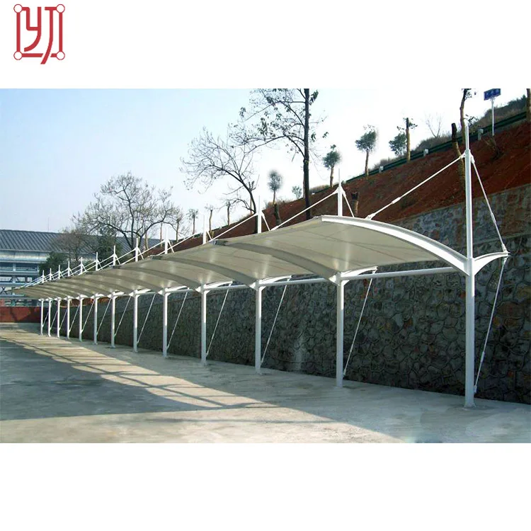 High Quality Rohs Steel Structure Shade Sail Car Parking Shade Canopy