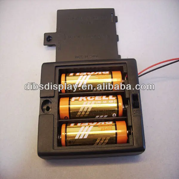 3aa Battery Holder With Switch,Cover,Red/black Lead Wire Buy Aa