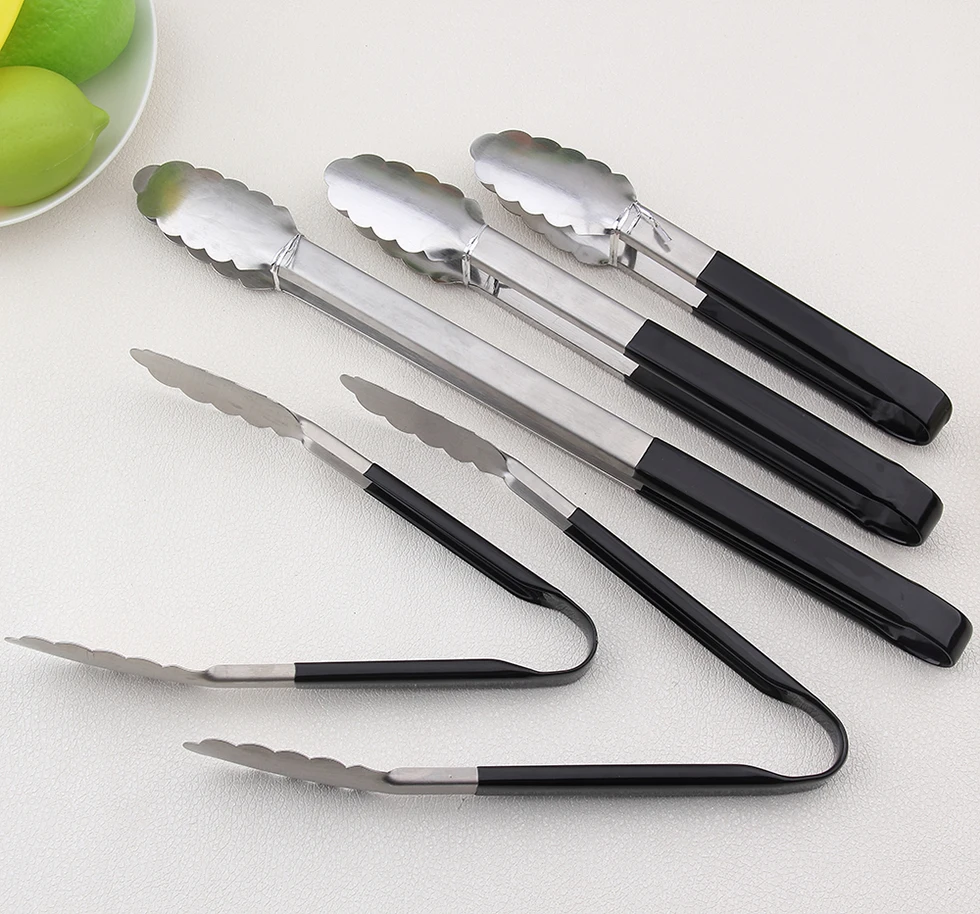 Durablestainless Steel Shell Fork Food Tongs