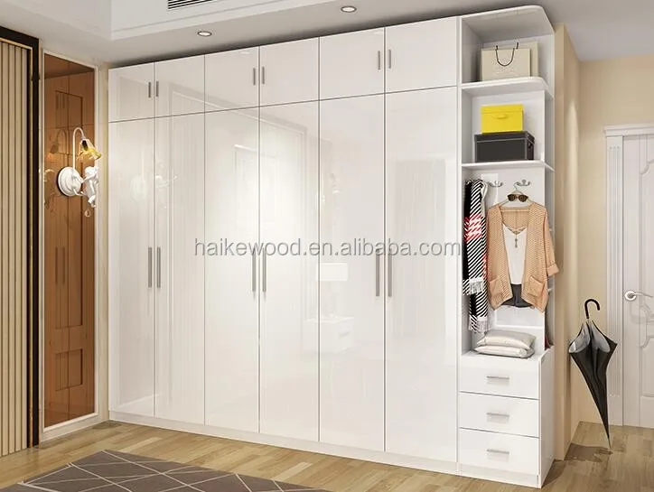 Unfoldable High Glossy Wooden Panel Wardrobe Closet Buy Cheap
