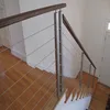 Steel wire rope 12mm railing bar fitting wood step cable railing design