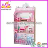 2016 top fashion children pink wooden princess toys W06A018-J14