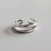 Glamorous 925 sterling silver geometric patterns design ring FSR59 handmade rhinestone ring