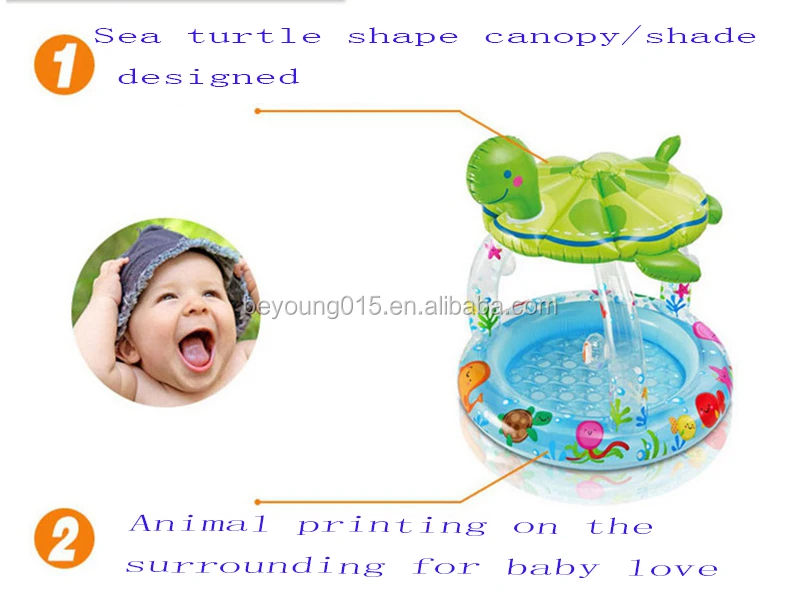 baby paddling pool with cover