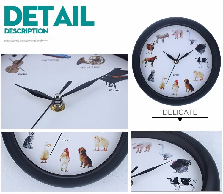 Farm Animal Sound Wall Clock Buy Clock,Animal Sound Wall Clock,Animal