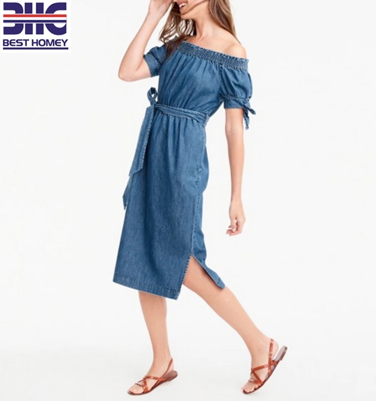 soft jean dress