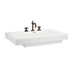 Super rectangular white bathroom artificial marble sinks with quick delivery