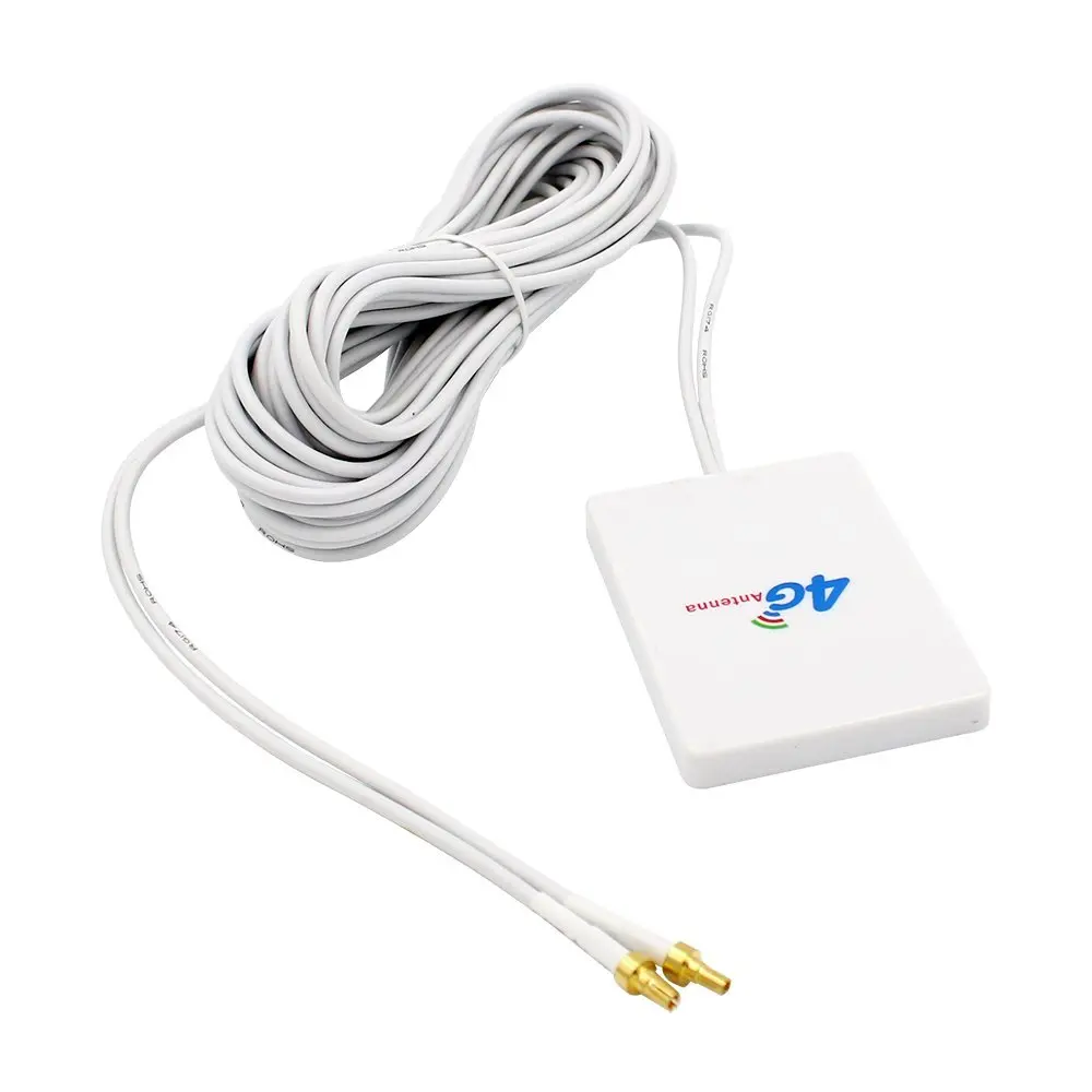 4G LTE Outdoor Signal Booster Panel Antenna for Wifi Router Broadband White