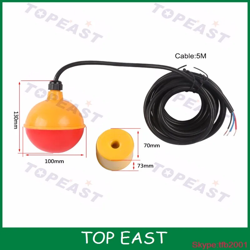 Plastic Cable Float Level Controller Ball Float Liquid Level Controller ...