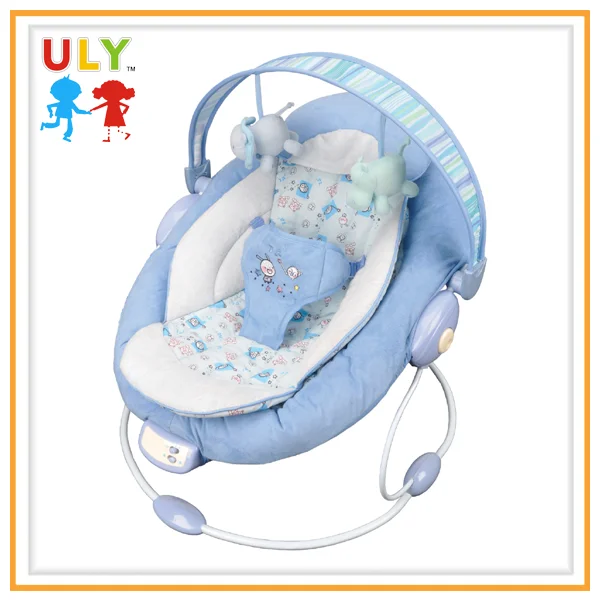 blue bouncy chair