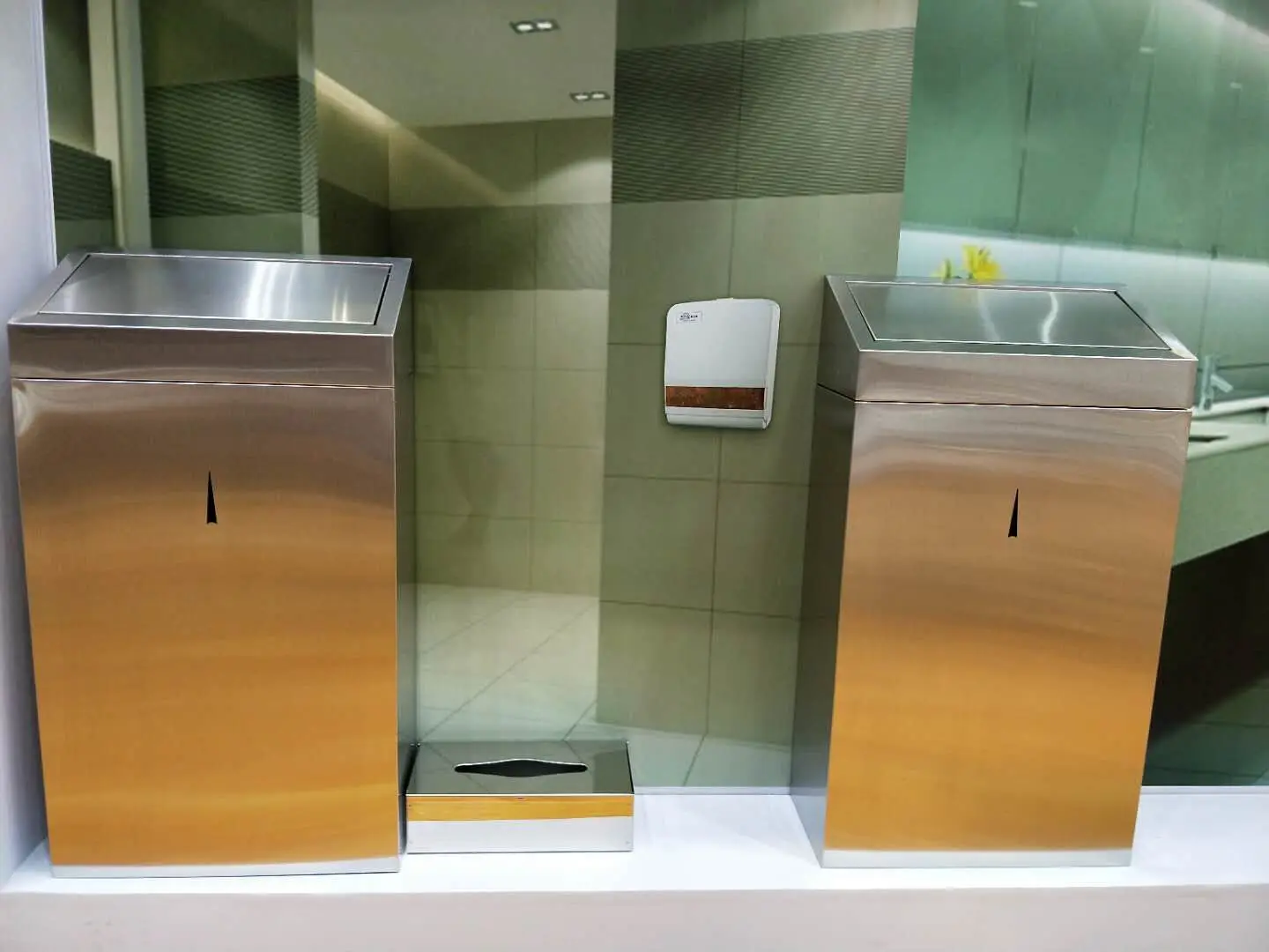 Stainless Steel Wall Mounted Dustbin Garbage Bin Hotel Buy Stainless