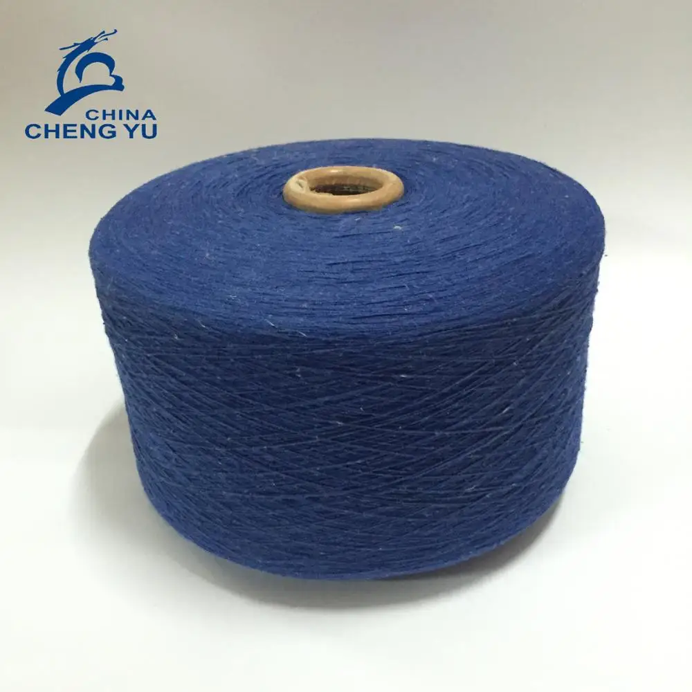 Recycle Yarn Supplier Ne 6/1 Recycled Oe Cotton Blended Knitting Yarn