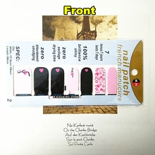 Romantic Love Hearts Nail Arts Sticker 14 pcs set Waterproof Nail Decals Art Stickers Gel Polish