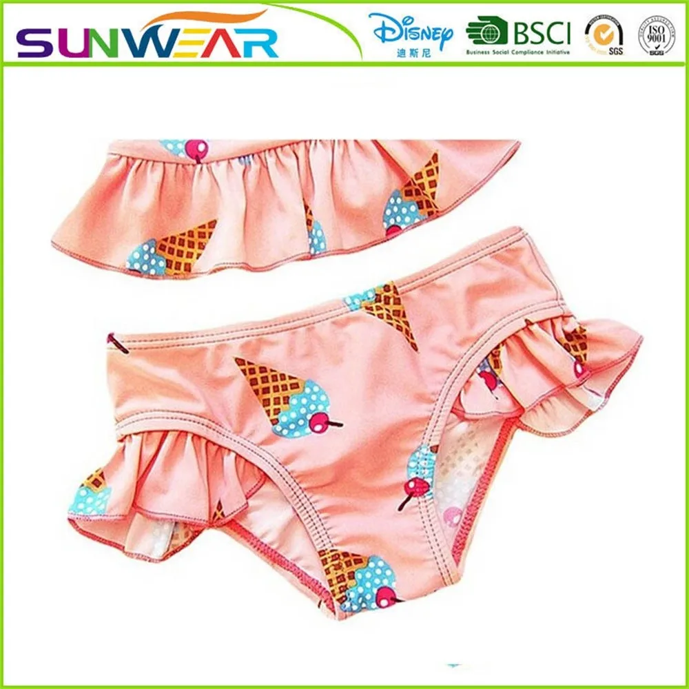 SLHKPNS Girls Swimsuit Two Piece Swimwear Hand Draw