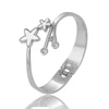 51526 Xuping adjustable girls star shape material jewelry diamond stainless steel bangle