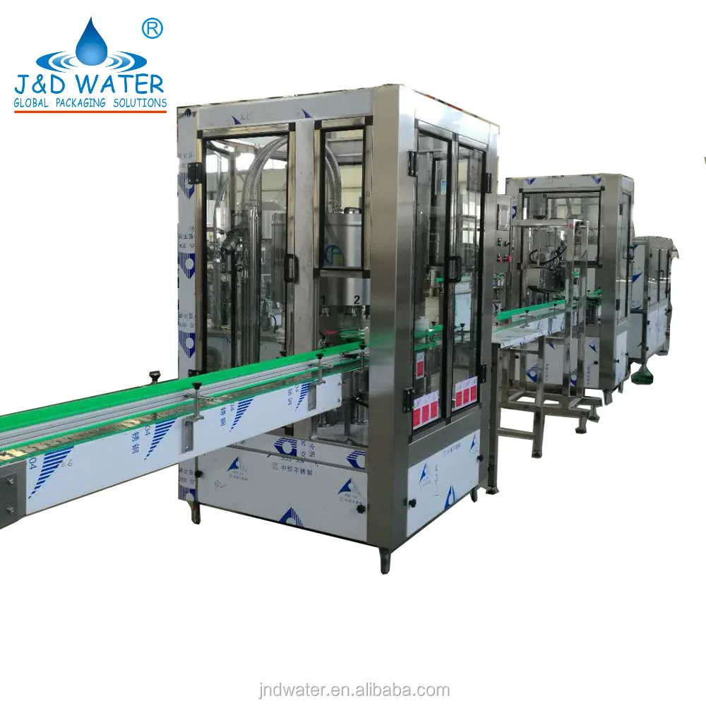 3in1 beverage glass bottle juce beer filling capping machine line