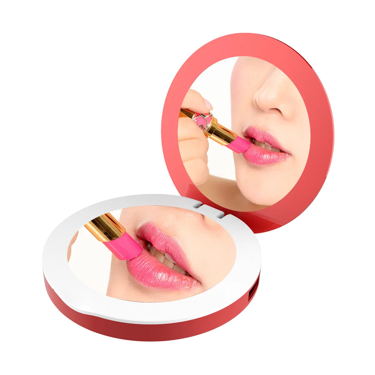New 3000mAH Power Bank Portable Charger LED Light Cosmetic Mirror for Cell Phone - ANKUX.COM