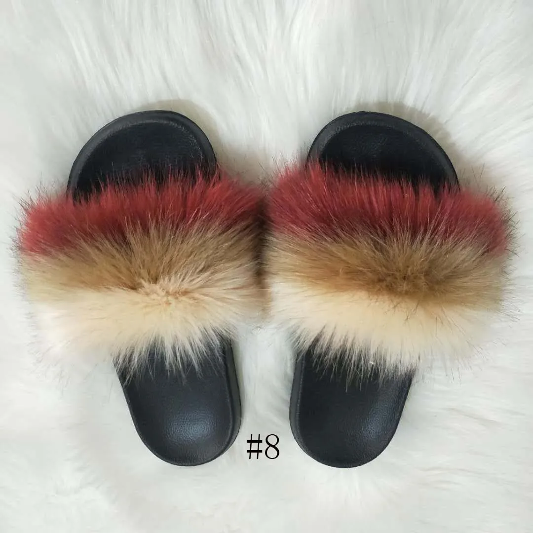Factory Wholesale Colorful Faux Fur Slippers Ladies - Buy Fur Slippers Ladies,Faux Fur Slippers ...
