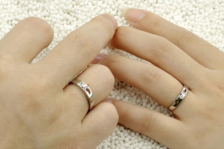 new fashion engagement crystal diamond simple shinin