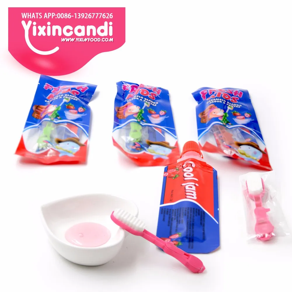 Crazy Halal Fresh Fruit Flavor Toothpaste Toy Candy With Jelly Buy