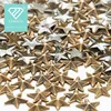 Star Shape Iron On Copper Studs Hot Fix Nail Head for DIY Garment Shoe Bags