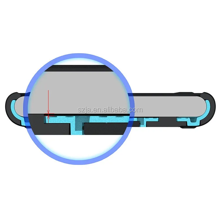 2 in 1 hard case for apple mobile phone 4.7 inch mobile phone case for apple iphone 7 case with Angle adjustable bracket