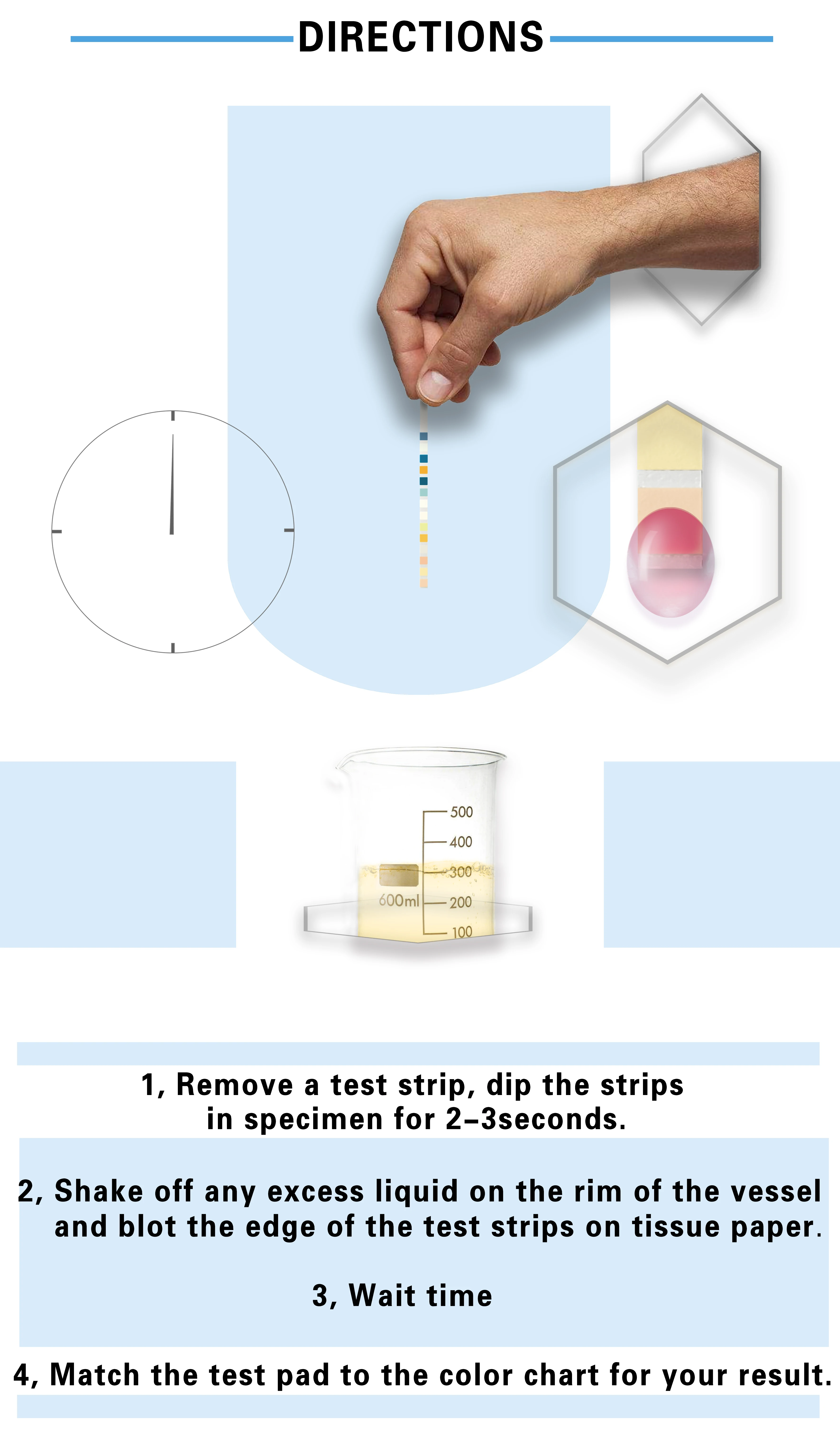 Hospital For Urine Reagent Strips For Urinalysis Strips Urine Test