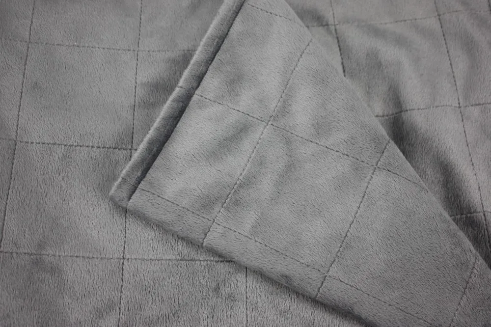 Weighted Blanket Factory Bamboo Grey Weighted Blanket Set 15 Lbs For