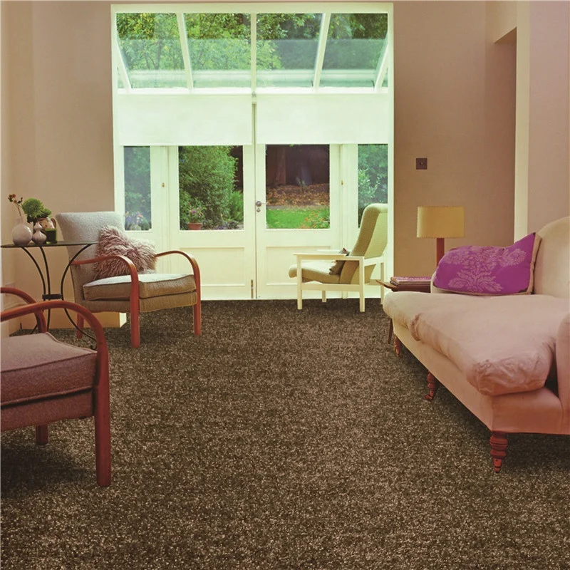 Machine Tufted Floor Carpet 100 Pp Comfortable Cut Pile Plain Wall To