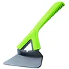 custom acceptable ice scraper ABS scraper with green PP long handle nice design ice scraper