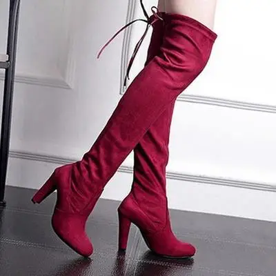 thigh lace up heels