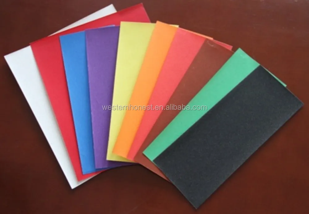 Colorful Sandpaper For Drawing Color Painting Silica Sand + White