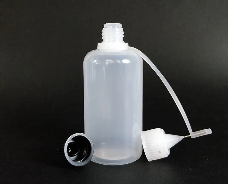 Pe Plastic Squeeze Glue Needle Nose Bottle With Metal Tip Empty Nail